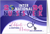 for Nurse on Nurses Week 2024 Nursing World to Health card