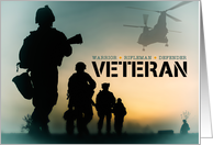 Veterans Day Soldiers Riflemen Warriors card