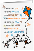 Dad’s Birthday Kids in Doodle Style with Humor card