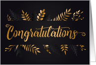 General Congratulations Simple and Elegant Botanical Blank card