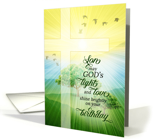 for Son Christian Birthday God's Light and Love Scenic card (1687746)