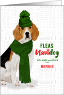 From the Dog Christmas Beagle Fleas NaviDOG Custom card