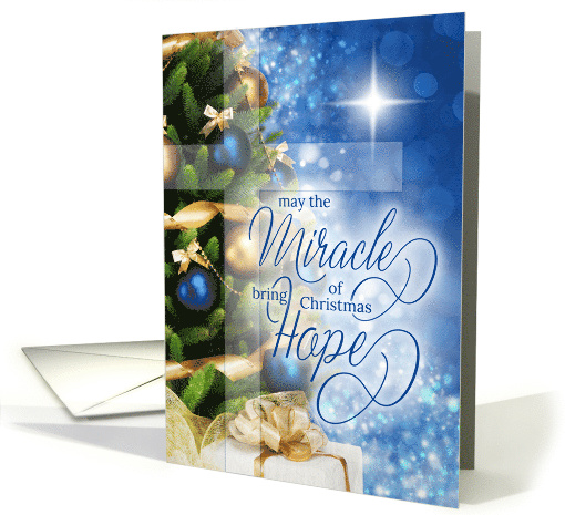 Christian Christmas Miracle of Christmas Brings Hope card (1699566)