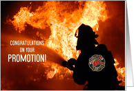 Promotion to Deputy Fire Chief Firefighter in Action card