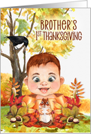 Baby Brother’s 1st Thanksgiving with Forest Friends card