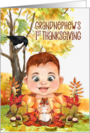Grandnephew’s 1st Thanksgiving with Forest Friends card