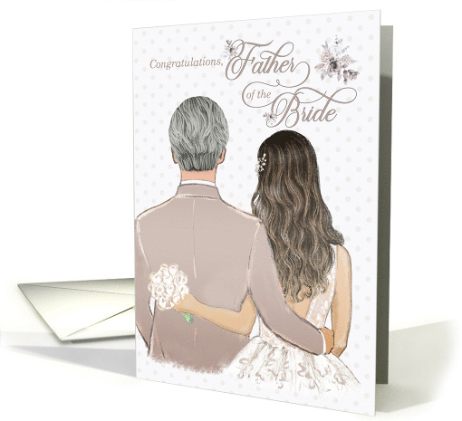 Father of the Bride Congratulations Wedding Taupe card (1730076)