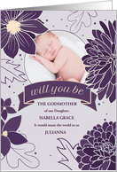 Godmother Request Bold Plum Botanicals with Photo card