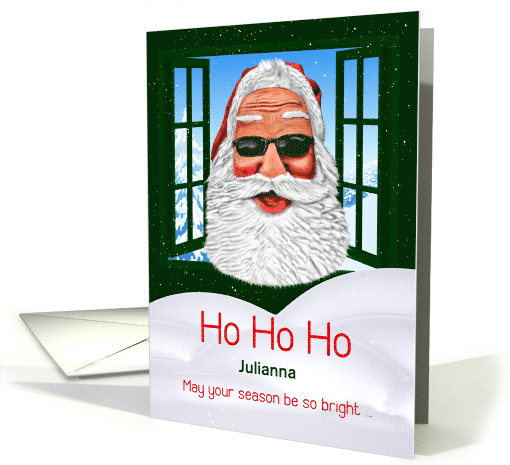 Christmas Cool Santa in Sunglasses with Name card (1747316)