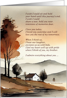 for Brother Hospice End of Life Sentimental Last Words card