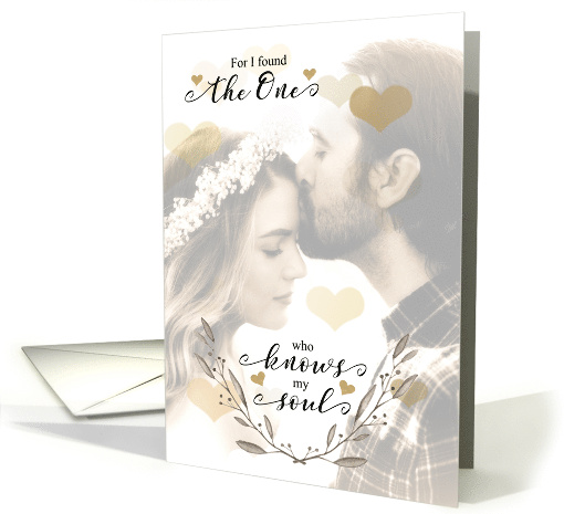 Engagement Congratulations Faded Sepia Tones with Hearts card (418454)