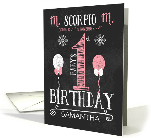 Scorpio Baby Girl's 1st Birthday October 24th to November... (430794)