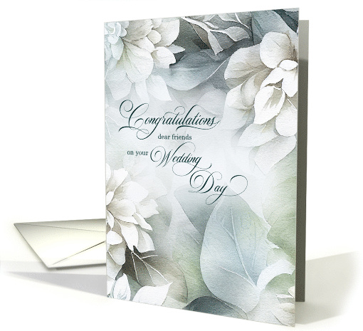 for Dear Friends on Their Wedding Day Eucalyptus card (431585)