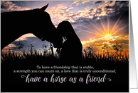 New Horse in the Family Announcement Horse Silhouette card