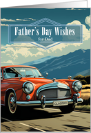 for Dad Father’s Day Classic Car Retro Theme card