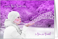 New Year Winter Scene Magic, Mystery and Inspiration card