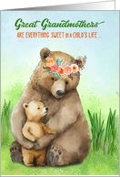 Great Grandma’s Birthday Cute Bears card