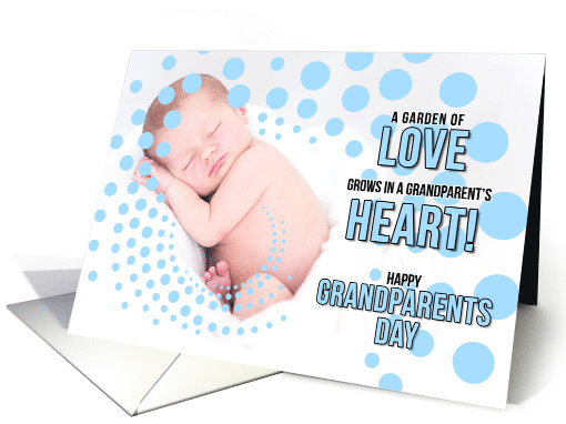 for Grandparents on Grandparents Day Baby Boy in Blue card (482624)