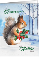 Woodland Squirrel Let Heaven and Nature Sing card