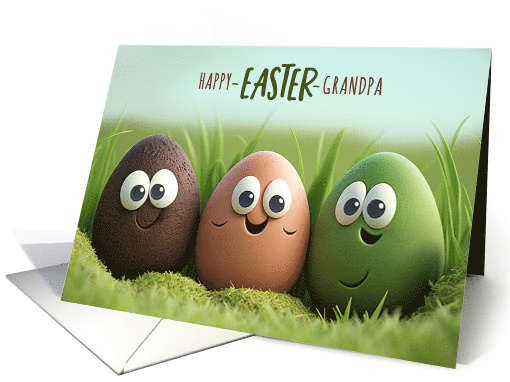 for Grandpa Funny Easter Eggs and Silly Humor card (596920)