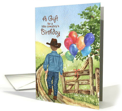 Money Birthday Card Little Cowboy Western Theme card (704447)