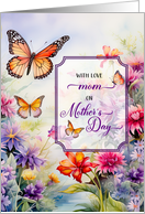 For Mom on Mother’s Day Bright Flower Garden card