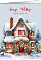 from Our House to Yours Winter Home card
