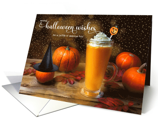 from Our House to Yours Halloween Autumn Pumpkin Latte Humor card