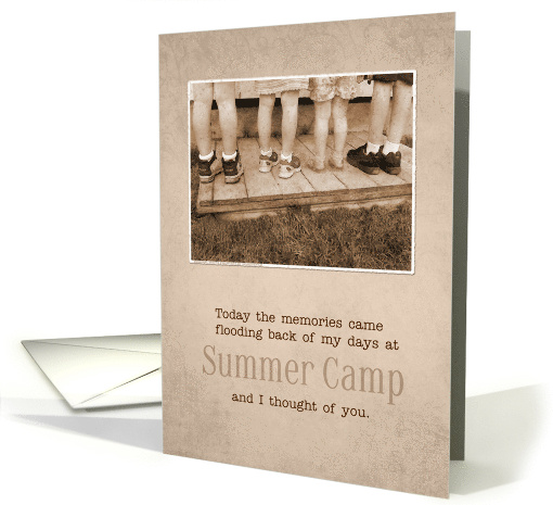 Thinking of You Away at Summer Camp Vintage card (827950)