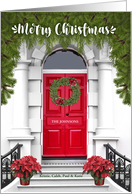 Merry Christmas Personalized From Our House to Yours card