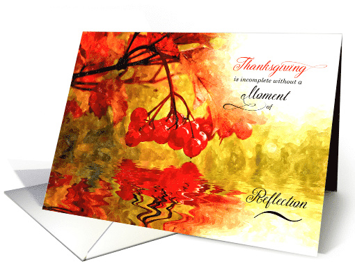 from Realtor or Real Estate Office Thanksgiving Reflections card