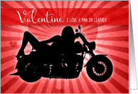 Valentine’s Day Motorcycle Sexy Woman card