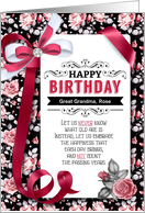 Customize for Any Relation Birthday Vintage Pink Roses card