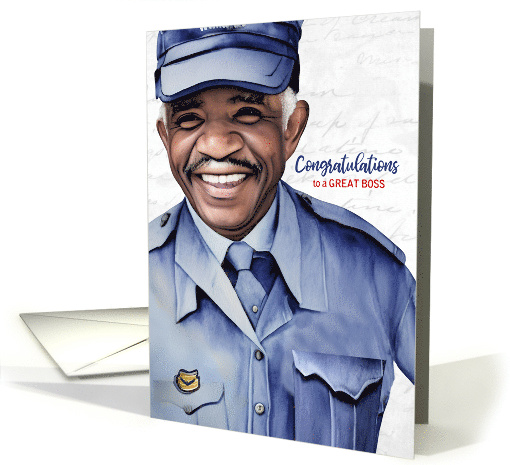 for Male Boss Postal Service Retirement card (907098)