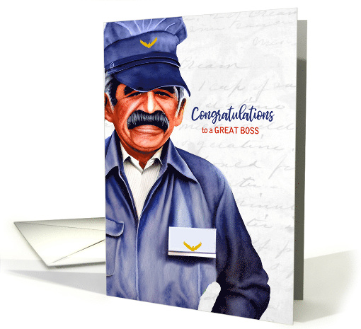 for Male Boss Postal Service Retirement Latin American card (907101)