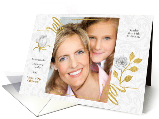 Mother's Day Celebration Customized Photo Invitation card (933352)