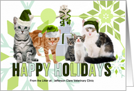 Happy Holiday Cats From the Litter Custom Business card