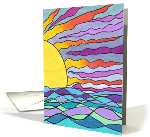 Blank-sunset card (471466)