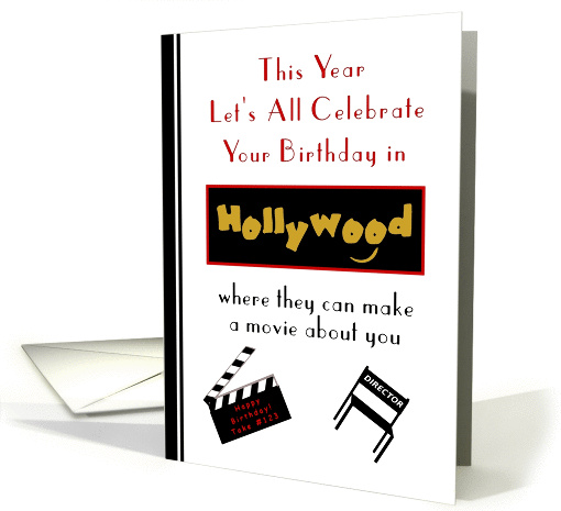 Actor, Happy Birthday, Hollywood Celebration card (1047565)