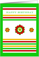 Happy Birthday, Mexican Celebration, blank inside card