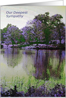 Sympathy Loss of Grandfather - Reflection Pond card