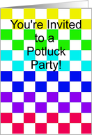 Potluck Party Invite card