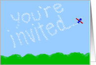 You’re Invited-Fly In! Skywriter #7 card