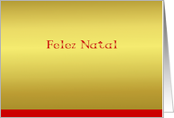 Portuguese Happy Nativity Crystal card