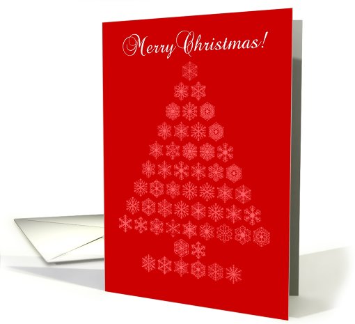 Snowflake Tree Merry Christmas! card (525902)
