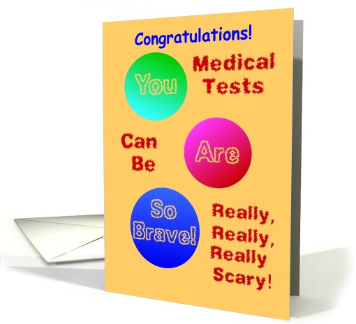 Congrats on Medical Test Bravery card (570182)