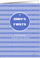 Baby’s First Birthday Important Events and Dates card