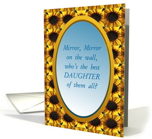Daughter,Thank You,Mirror,Mirror card (606017)