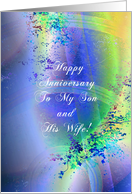 Happy Anniversary to My Son and His Wife card