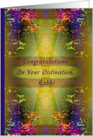 Rabbi, Congratulations, Ordination, Convent card